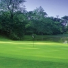 A view of a green with water coming into play at Glenview Golf Course